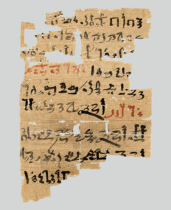 P. Turin Provv. 3581, recto: virtual reconstruction by Daniel Soliman, based on scan by Museo Egizio.