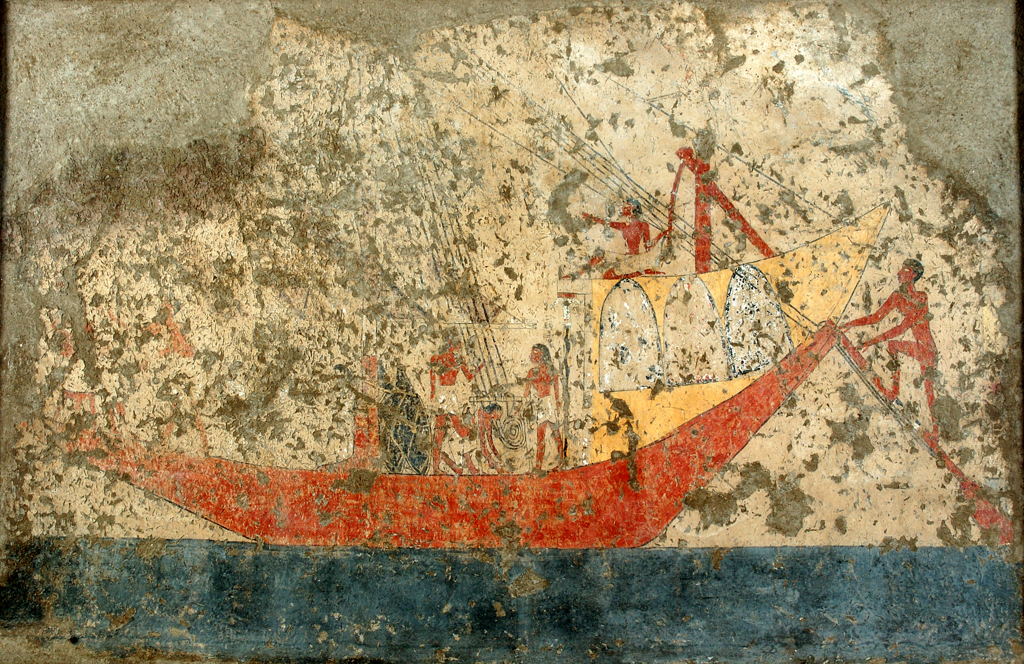 Wall painting from the tomb of Iti and Neferu at Gebelein, 1911 excavation. Museo Egizio, S. 14354/07. Photo by Nicola Dell’Aquila and Federico Taverni/Museo Egizio.