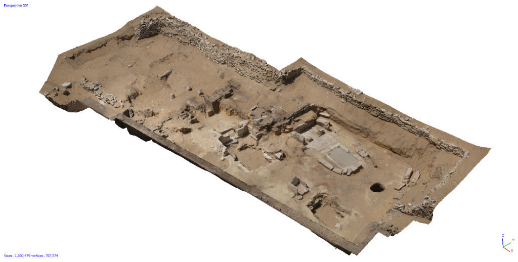 3D Photogrammetric model of the entire excavation area by the 3D Survey Group of the Politecnico di Milano.