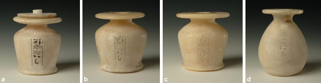 An Egyptian Banded Alabaster Cup, Old Kingdom, probably 1st